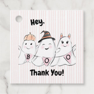 Niedlich Pink Ghost Boos Halloween Geschenkanhänger