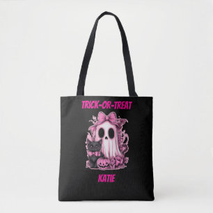 Niedlich Pink Ghost Personalisiert Halloween