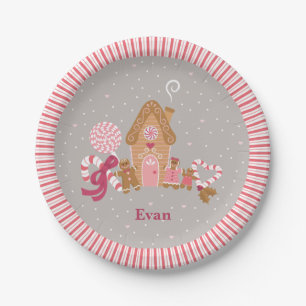 Niedlich Pink Gingerbrot Candy Paper Teller