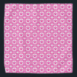 Niedlich Pink Gingham mit Paw Prints Halstuch<br><div class="desc">Verwöhnen Sie Ihr Haustier mit diesem zeitlosen rosa Gingham mit Pfoten gemusterte Bandana!</div>