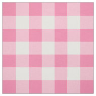 Niedlich Pink Gingham Pattern Personalisiert Stoff