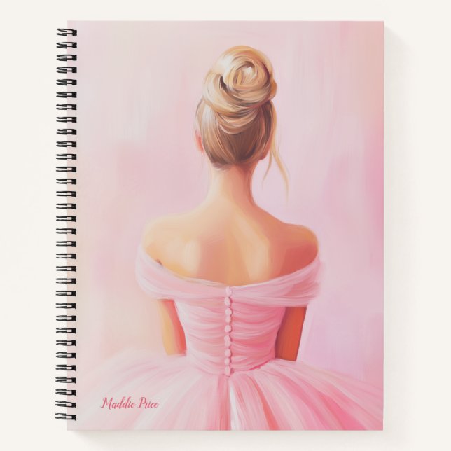 Niedlich-Pink-Girl-Notebook Notizbuch (Vorderseite)