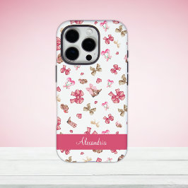 Niedlich Pink Girly Cowgirl Coquette Personalisier iPhone 16 Pro Hülle