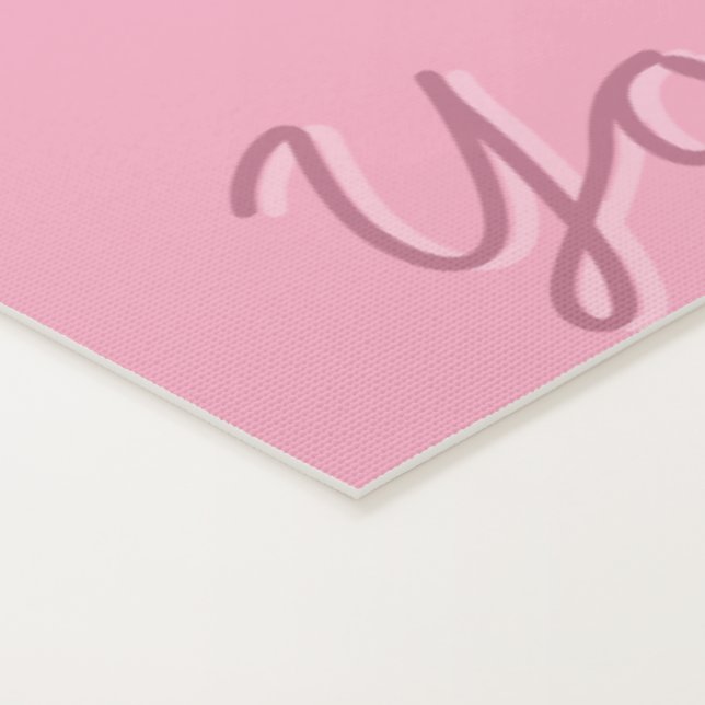 Niedlich Pink Girly Yoga Mat Yogamatte (Detail)