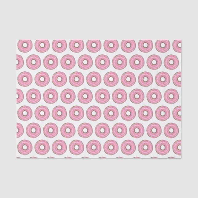 Niedlich Pink Glitzern Donuts Kindergeburtstag Seidenpapier (Vorderseite)