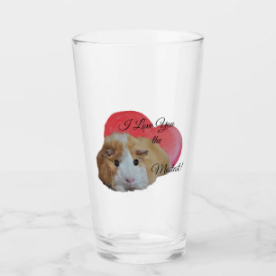 Niedlich Pink Guinea Schweinefleisch Lieben Sie am Glas