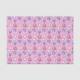 Niedlich Pink Heart Kiss Me Muster Valentinstag Seidenpapier