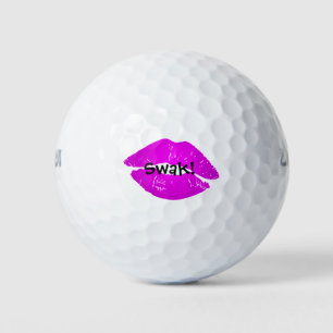 Niedlich Pink Hot Lips S.W.A.K. Versiegelt mit Kis Golfball