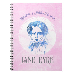 Niedlich Pink Jane Eyre Portrait Reader I Verheira Notizblock