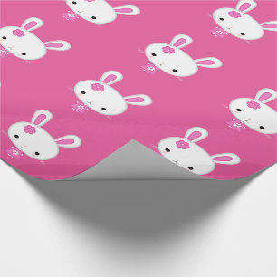 Niedlich Pink Kawaii Bunny Geschenkpapier