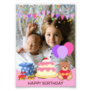 Niedlich Pink Kids Toys Geburtstagsfeier Foto