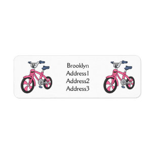 Niedlich-pink-Kinder Fahrrad Cartoon Abbildung