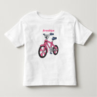 Niedlich-pink-Kinder Fahrrad Cartoon Abbildung