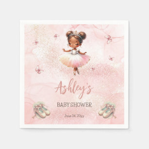 Niedlich Pink Kleine Ballerina Tutu Girl Babydusch Serviette
