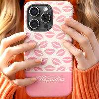 Niedlich Pink Lipstick Kisses Skriptname