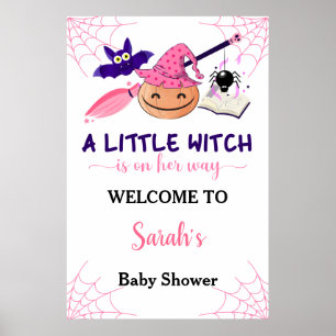 Niedlich Pink Little Pumpkin Baby Dusche Begrüßung Poster