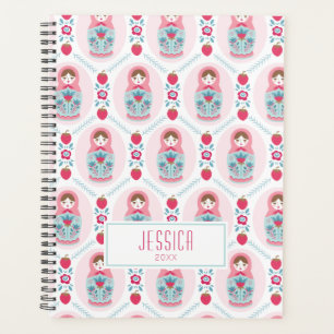Niedlich Pink Matryoshka Nesting Doll Planer