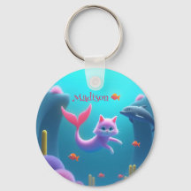 Niedlich Pink Mermaid Kitten