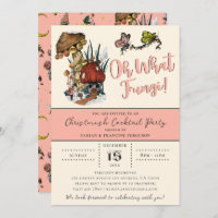 Niedlich Pink Merry Mushroom Weihnachtsfeier