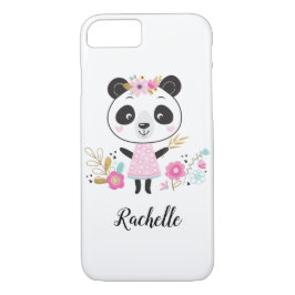 Niedlich Pink Panda Girly Personalisiert Case-Mate iPhone Hülle
