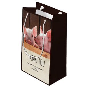 Niedlich Pink Piglets Animal Foto - Party Vielen D Kleine Geschenktüte