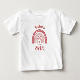 Niedlich Pink Rainbow Boho Baby T-shirt