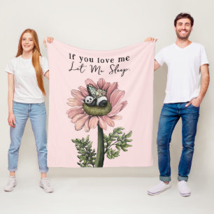 Niedlich Pink Sleeping Panda Bear Fairy Throw Kiss Fleecedecke