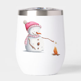 Niedlich Pink Snowman