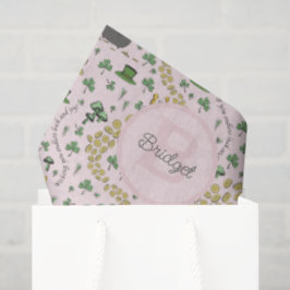 Niedlich Pink St. Patrick's Day Baby Girl Seidenpapier