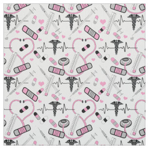 Niedlich-Pink-Stethoscope-Krankenversicherung   Do Stoff