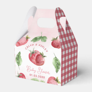 Niedlich Pink Strawberry Baby Dusche Geschenkschachtel
