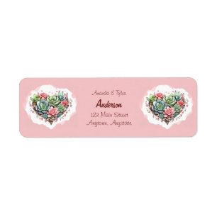 Niedlich Pink Sukkuline Herzklopfen Valentinstag
