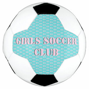 Niedlich Pink Text Girls Soccerball Football Fußball