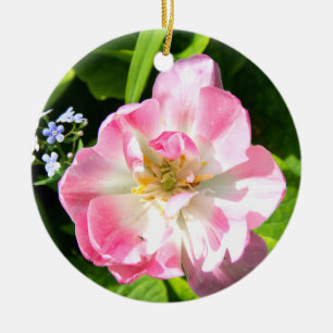 Niedlich-Pink-Tulpe Keramik Ornament