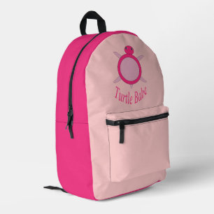 Niedlich Pink Turtle Babe Bedruckter Rucksack