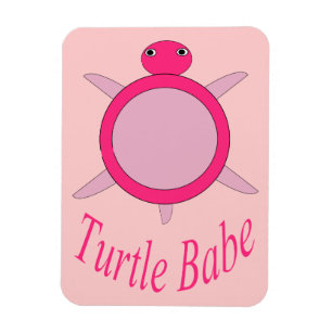 Niedlich Pink Turtle Babe Magnet
