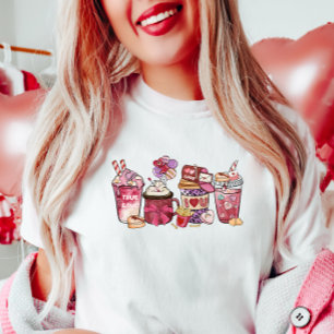 Niedlich Pink Valentine Leckereien T-Shirt