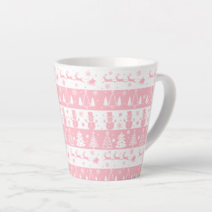 Niedlich Pink Weihnachten Wintergeschenke Milchtasse