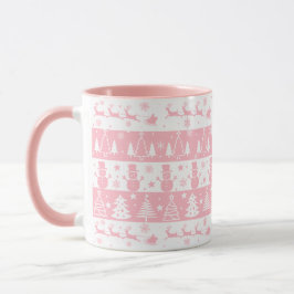 Niedlich Pink Weihnachts-Wintergeschenke Combo Tasse