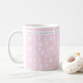Niedlich Pink Weihnachtsbäume Personalisiert Kaffe Kaffeetasse
