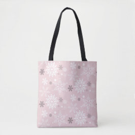 Niedlich Pink Winter Snowflake Urlaubssaison