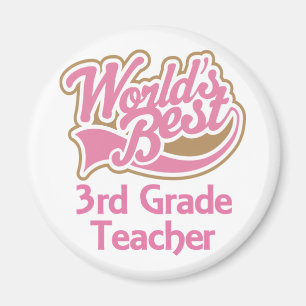 Niedlich Pink Worlds Bester 3. Magnet