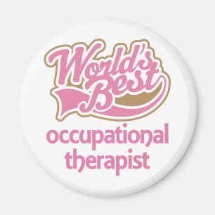 Niedlich Pink Worlds Bester Arbeitstherapeut Magnet