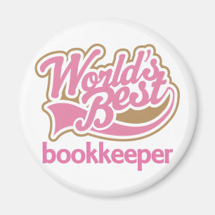 Niedlich Pink Worlds Bester Buchhalter Magnet