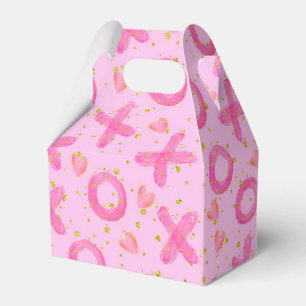 Niedlich Pink XOXO Schläger und Kisses Valentines Geschenkschachtel