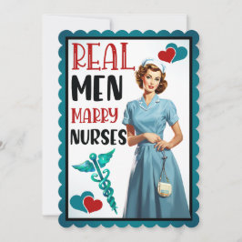 Niedlich Pinup_ Real Men Heiraten Einladung