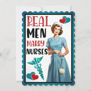 Niedlich Pinup_ Real Men Heiraten Einladung