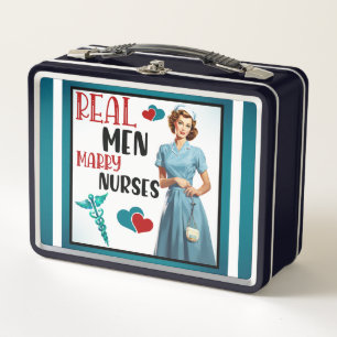 Niedlich Pinup_ Real Men Heiraten Metall Brotdose