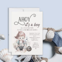 Niedlich Pirate Ahoy mit einer Baby-Dusche
