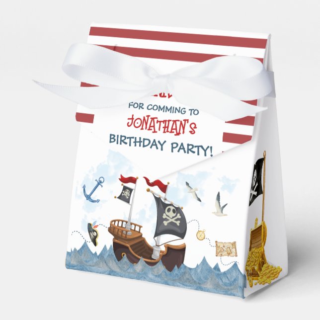 Niedlich Pirate Birthday Vielen Dank Geschenkschachtel (Vorderseite)